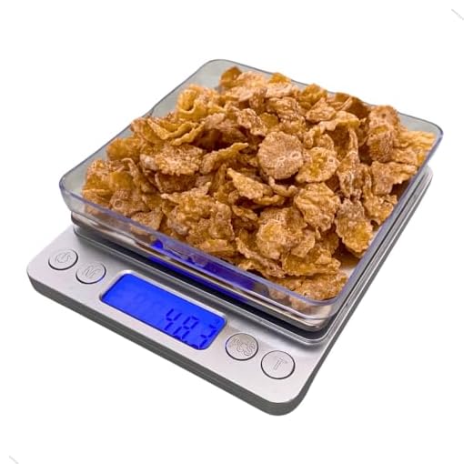 Balança Culinária Para Cozinha Digital Inox 0,1g a 3kg Profissional com Visor Digital de Alta Precisao para Academia Fitness