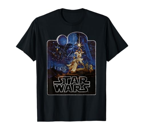 T-shirt Star Wars Un Nouvel Espoir avec badge vintage et coupe classique confort