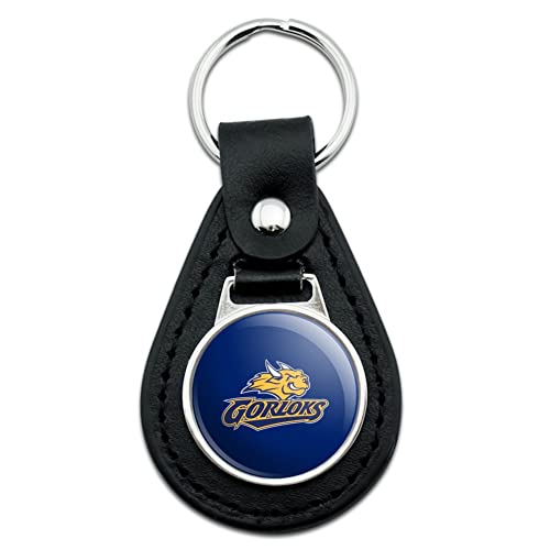 GRAPHICS & MORE Webster University Primary Logo Black Leather Keychain