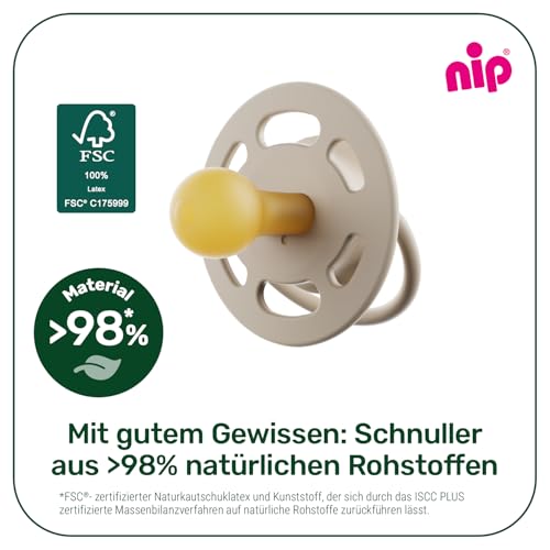 nip Cherry Schnuller 0-6 Monate 4er Pack Kirschform Latex stillfreundlich – Ansicht 6