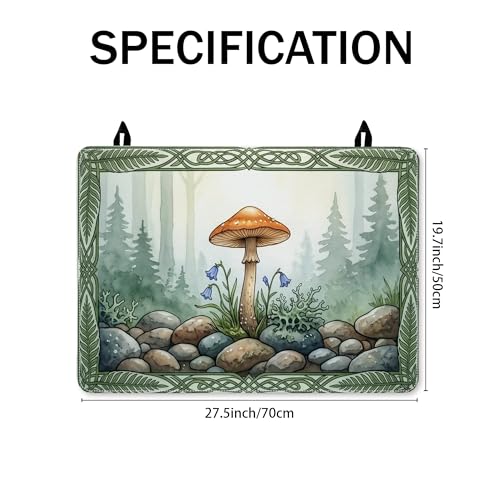 Housse pour cuisinière électrique protège plaque motif champignon fleurs - 3