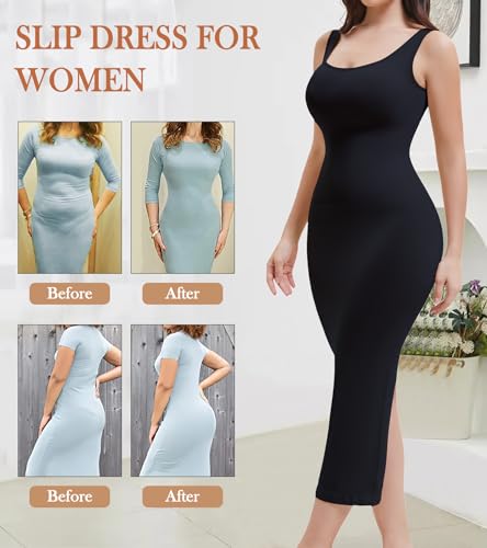 Image of Strapless Slip for Under Dresses Full Long Slip Shapewear Dress for Women