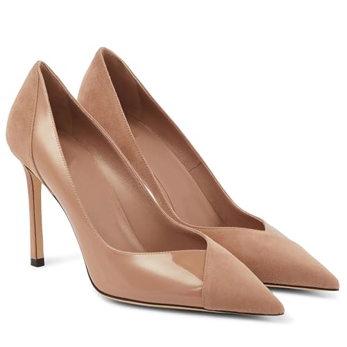 Women Pointed Toe Pumps Shoes Sexy Closed Toe Stiletto Heels Dress Shoes Classic Slip On High Heels Wedding Party Prom Work Pumps