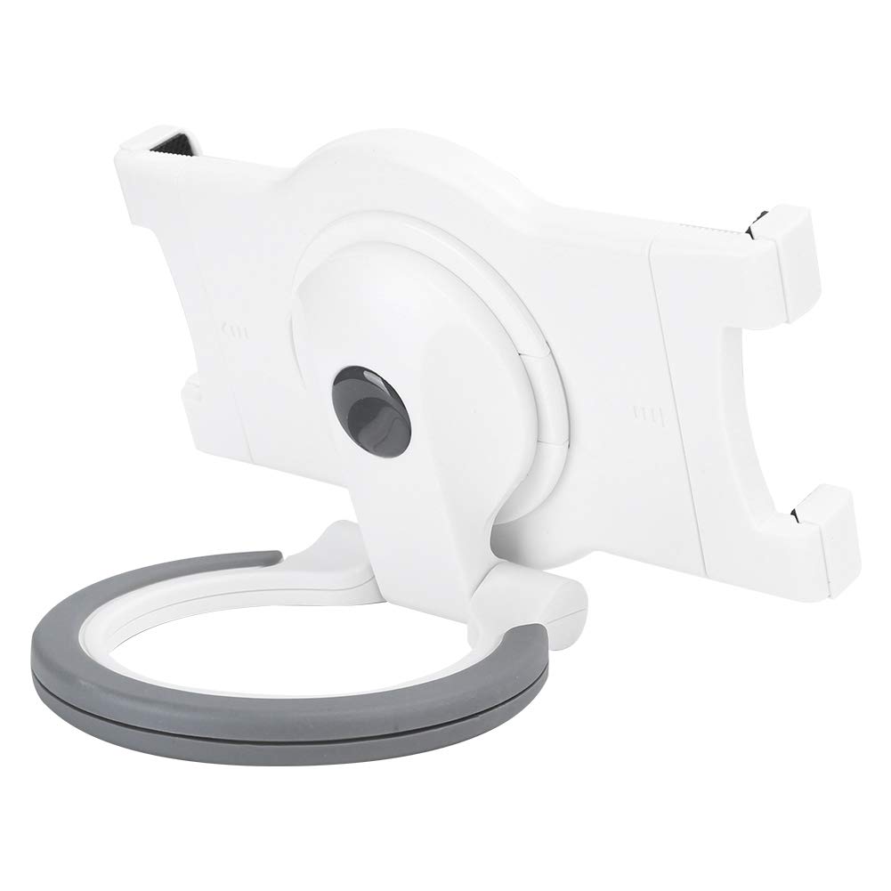 lyrlody Supporto da Tavolo per Tablet Supporto Universale per Tablet in Silicone ABS per Dispositivi da 7 a 10 Pollici con Impugnatura Espandibile con Anello Rotante a 360 Gradi per Uso da Bancone