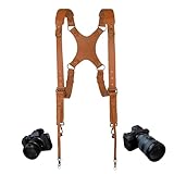 👍【Taille réglable】Sangle d'appareil photo 4J LEDR, longueur réglable, épaulière de 3,8 cm de large, augmente la zone de force et évite les frottements excessifs et les blessures aux épaules.