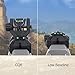 Aecktech Fiber Optic Sights,with Green and Red Full Fiber Optics Dots Polymer Fiber Optics Sights Front and Rear Backup Sights (Black-Adjustmant)