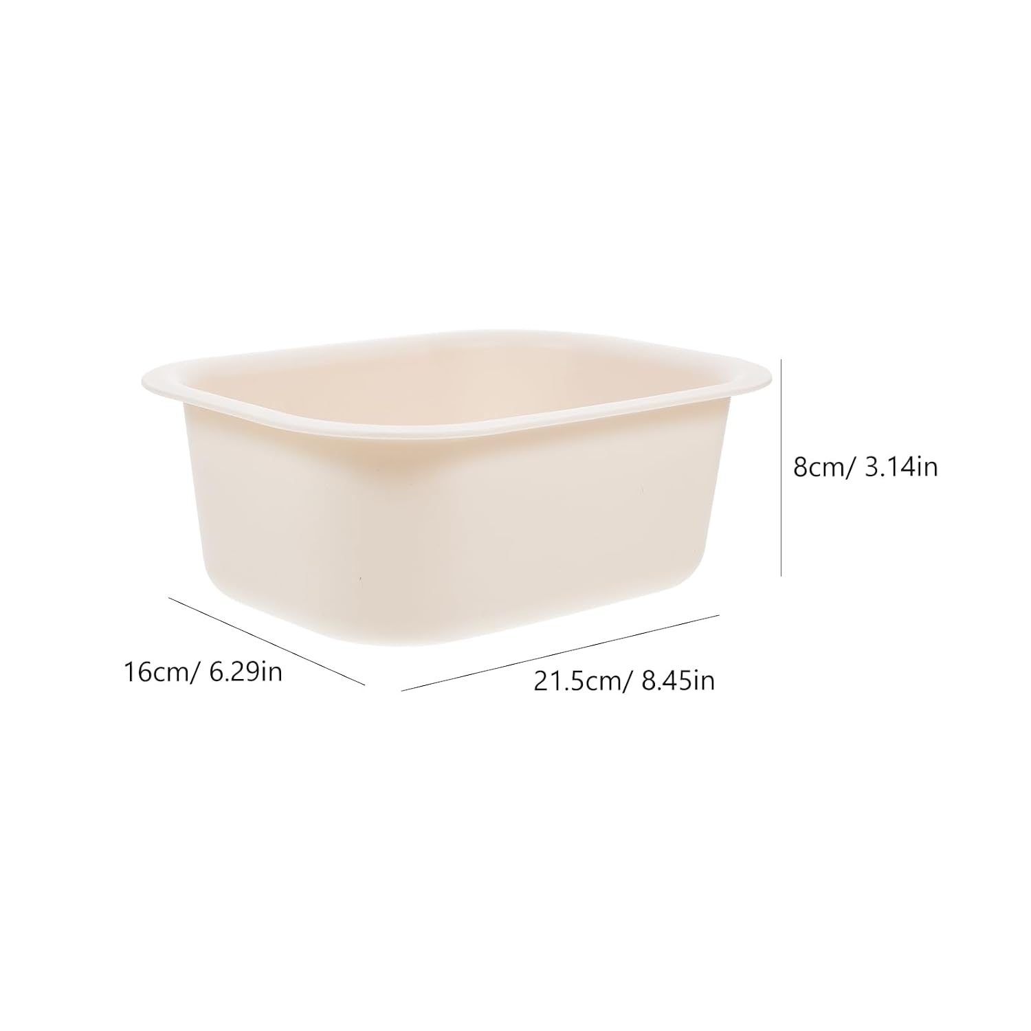 BESTonZON Thickened Portable Baby Changing Table Basin 8.46X6.29X3.14In Lightweight Plastic Water Tub for Infant Bathing and Diaper Changing