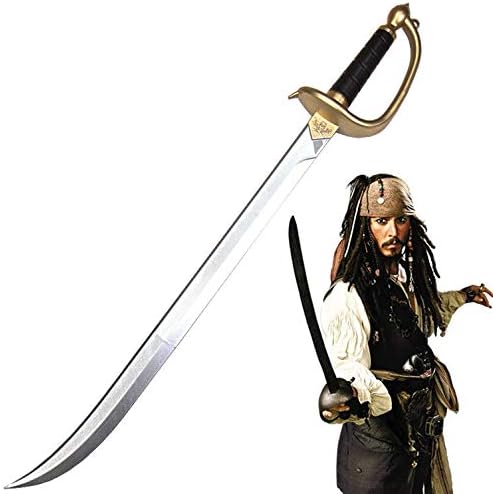 Amazon Kiumi 西洋刀 西洋剣 刀 剣 樹脂製 全長76cm 海賊刀 レイピア サーベル ジャックスパロウ ジャック船長 黒ひげ コスプレ ジョニー デップ パイレーツ オブ カリビアン 演劇用 サーベル アニメ サン ジョージサーベル ブラック ベアード Pirates Of The