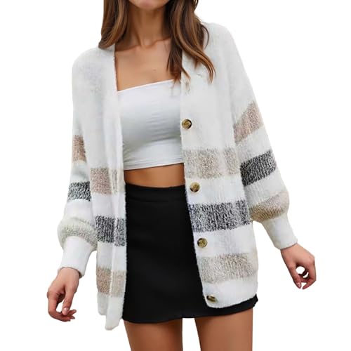 Chaqueta lana merino mujer y cárdigan punto fino largo abierto