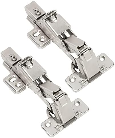 Lazy Susan Hinges for Cabinets, 165 Degree Lazy Susan Cabinet Hinges Soft Close Corner Kitchen Hinges, Full Overlay Concealed for Cabinet Hardware 1 Pair