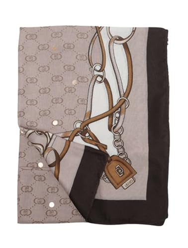 LIU JO Natural Logo Print Stole Scarf C26LJ65 2F5079 T0300, multicolour, One Size