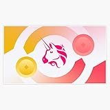 UNISWAP design defi crypto exchange unicorn swap Sticker Vinyl Bumper Sticker Decal Waterproof 5'