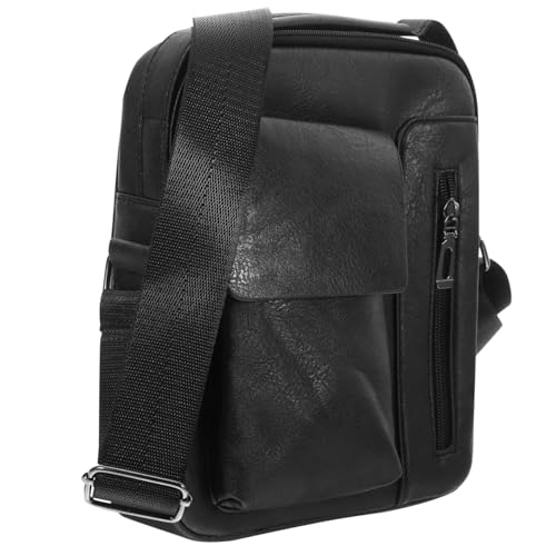 Sac de voyage compact homme noir résistant contre les pertes d'objets pour smartphone et clés
