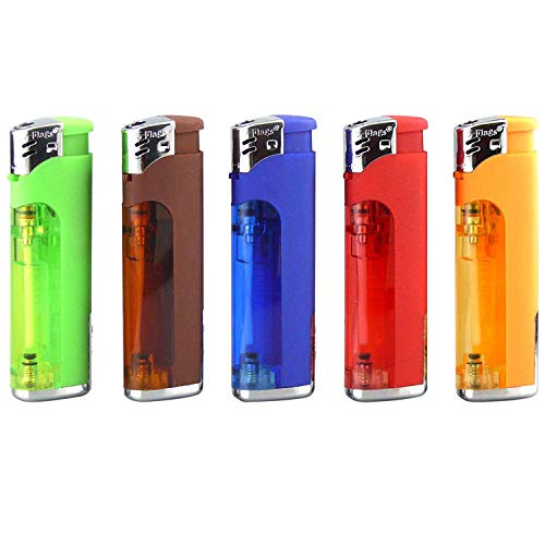 Pack 20 Encendedores Recargables de Butano con Linterna LED miniatura 2