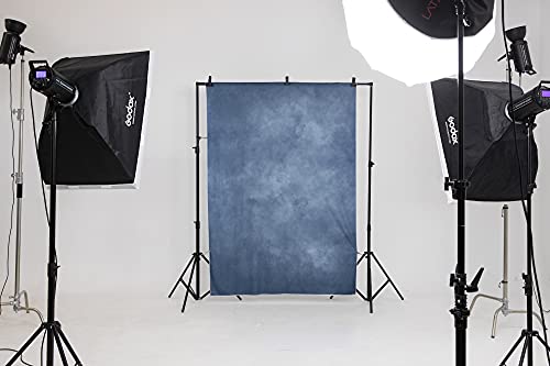 Kate 5X7Ft Blue Abstract Photography Backdrop Blue Headshot Portrait Background Photo Fabric Studio Props #TOP2