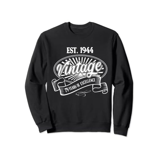 Vintage EST 1944 79 años de excelencia regalos de cumpleaños 79 Sudadera