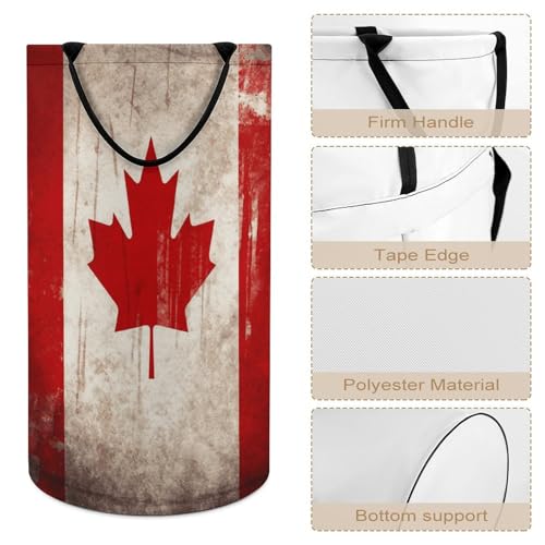 Panier à linge rétro pliable grand panier de rangement jouets Canada - 5