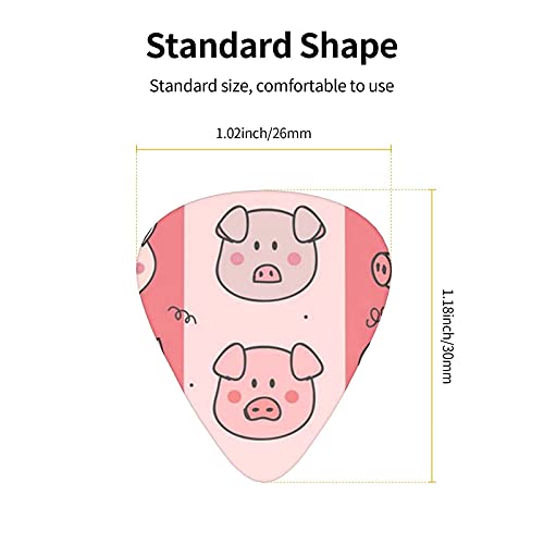 Médiators pour guitare Pig Face Premium Bass Picks Pour Guitares Électriques Et Basses Avec Trois Tailles (Pack de 12) - Les Beatles, Paul McCartney, John Lennon, RIngo Starr, George Harrison Médiators pour guitare Pig Face Premium Bass Picks Pour Guitares Électriques Et Basses Avec Trois Tailles (Pack de 12) – Image 5