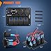 Nilight 4 Gang Rocker Switch Panel Waterproof Pre-Wired Aluminum Power Control Marine Panels with PD Type C and USB Cigarette Lighter Socket Voltmeter 12V 24V ON Off Switches for Car Trucks Boats RVs
