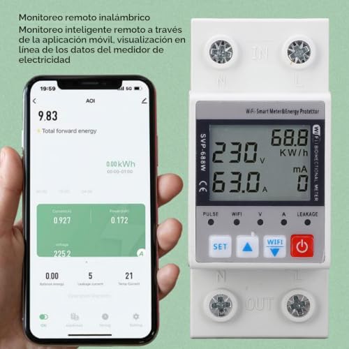 Protector de sobretensión WiFi y medidor de consumo con monitoreo remoto 3