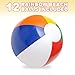 ArtCreativity Rainbow Inflatable Beach Balls Bulk (Pack of 12) Multicolored 12