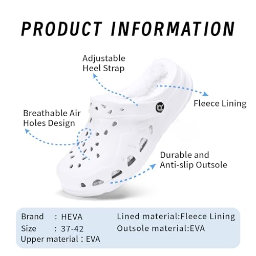 Image of HEVA Womens Garden Clogs | Classic Slip-on Slippers,Quick Drying Sport Sandals
