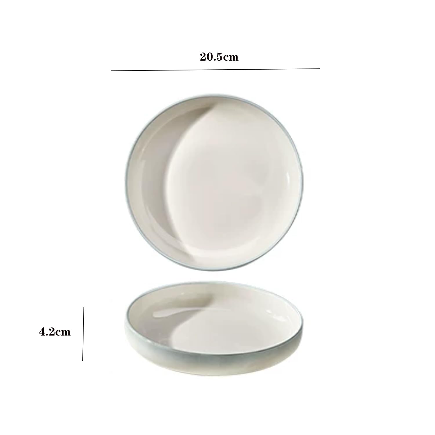 Essteller Set 4 Personen Tiefplatte