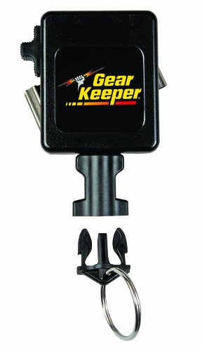 Gear Keeper Retractable Keychain with Stainless Steel Rotating Belt Clip - Split Ring Tactical Keychain for Keys & Badges - Holds Up to 28 Equipment Keys - High Force, 42-Inch Extension - USA Made