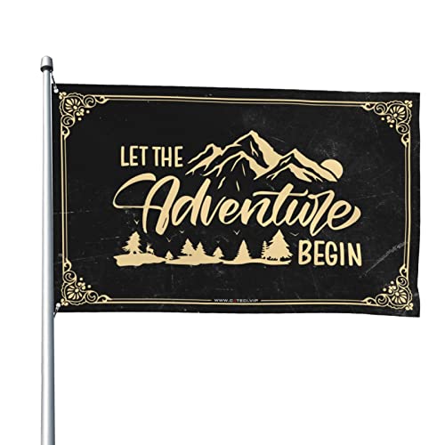 N[ȃ|X^[tbO Let The Adventure Begin tbO [ hA  j̎q Q ANZT[ (TCY:60X90CM)