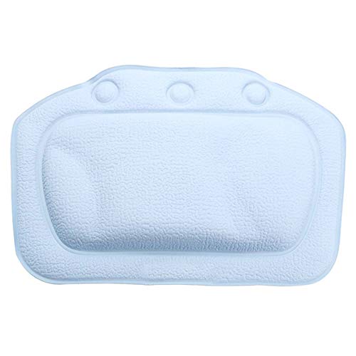 Preisvergleich Produktbild Badewannenkissen Anti-Rutsch-Saugnäpfe Nackenstütze Badewannenkissen für Badezimmerzubehör hellblau