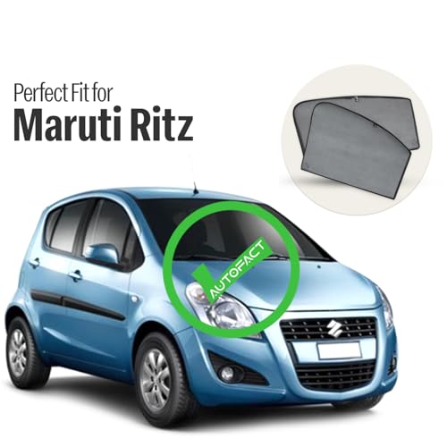 Image of Autofact Car Sunshades for Maruti Ritz, UV Protection, Useful Car Accessories, Custom fit Sun Shades for Side Windows, Set of 4