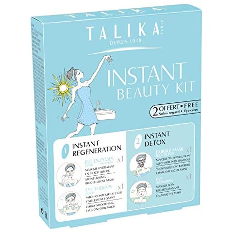 TALIKA Instant Beauty Kit Essential Regeneration Face Mask and Eye Detox Kit to Go - Bio Enzymes Mask Hydrating + Eye Therapy Patch + Bubble Mask Bio-Detox + Eye Decompress 12543 Cover