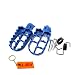 XLJOY Aluminium Blue Foot Pegs Rest Footrest FootPegs for Yamaha PW50 PW80 TTR90 Honda CRF CRF80 CRF100F Dirt Bike