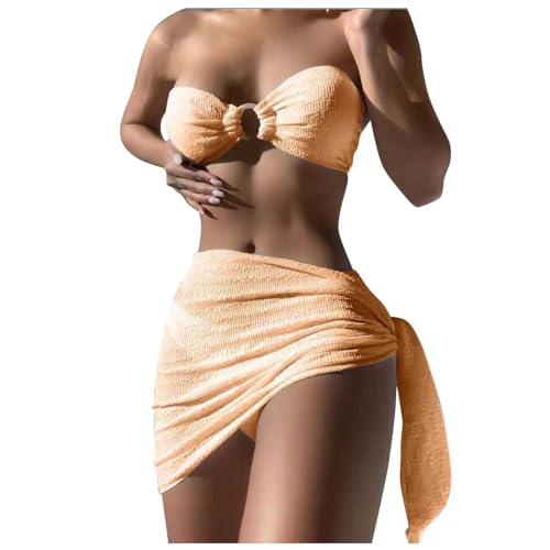 Maillot de bain divisé 3 pièces et sa jupe pour vos journées farniente