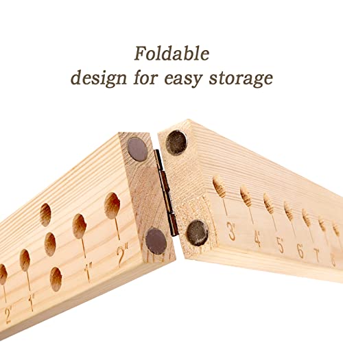 Ackitry X-Large Bow Maker For Ribbon For Wreaths, 20 Inch Wooden Bow Maker Tool For Christmas Halloween Bows, Hair Bows, Creating Gift Bow, Party Decoration, Corsage, Holiday Wreath, Various Crafts #TOP4