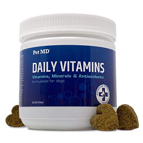 Pet MD Multivitamin for Dogs with Natural Vitamins, Minerals & Antioxidants - Advanced