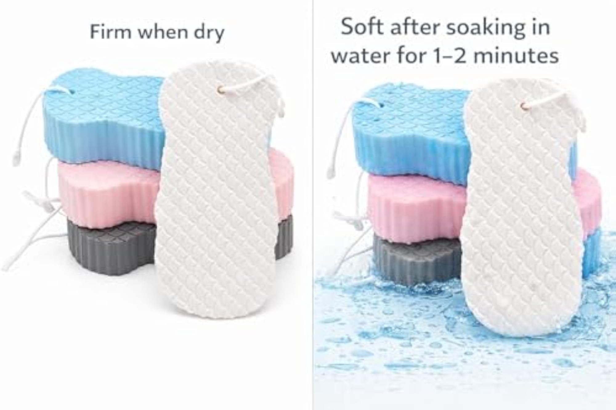 Super Soft Bath Sponge for Kids and Babies, Pack of 2