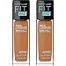 Maybelline Fit Me Matte + Poreless Liquid Foundation Makeup, Cappuccino, 2 COUNT Oil-Free Foundation