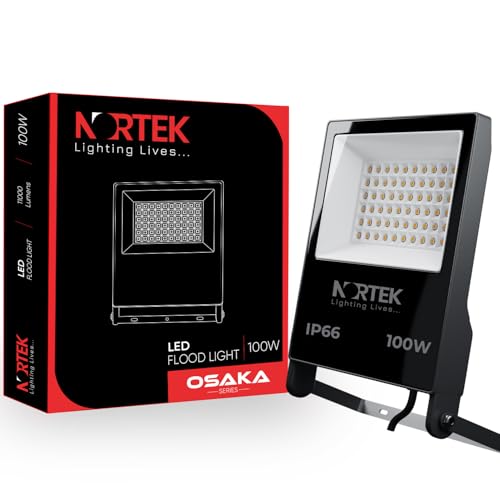 Image of Nortek Osaka 100W Led Flood Light Outdoor Lights Waterproof, High Intensity Led Light Solution with IP66 Protection BIS Approved Led Focus Light (Blue)