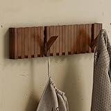 Grande Capacité & Utilisation Polyvalente : 14 crochets robustes pour suspendre manteaux, sacs, serviettes, écharpes, chapeaux ou vestes, idéale pour entrée, bureau ou chambre.