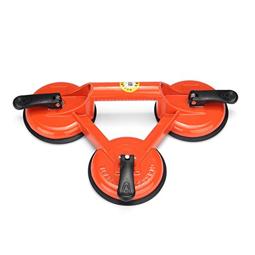 145Kg Heavy Duty 3 Ventosa Triple Pad Sucker Plate Glass Lifter Carrier Tool