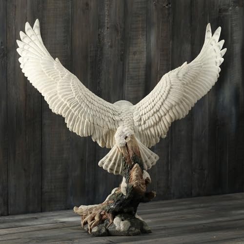 Estatua de Búho Nevado de Resina 13 Pulgadas miniatura 5