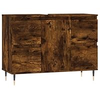 vidaXL Badkamerkast 80x33x60 cm bewerkt hout bruin eikenkleur