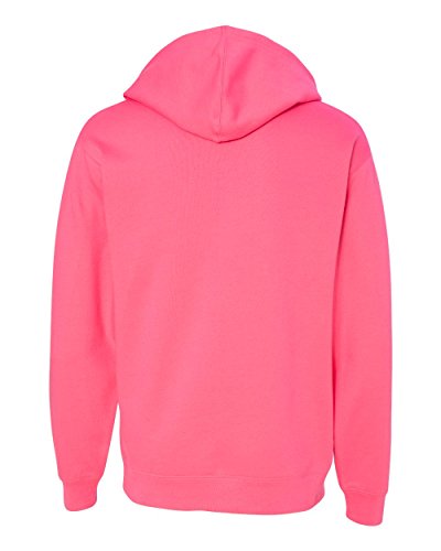 Independent Trading Co. Midweight Hooded Pullover Sweatshirt SS4500 XL Neon Pink2