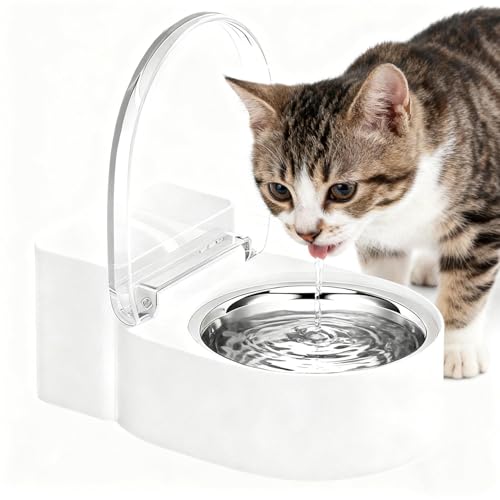 Toilet Shape Non Spill Dish for Pets antiderrames automático estilo inodoro 2