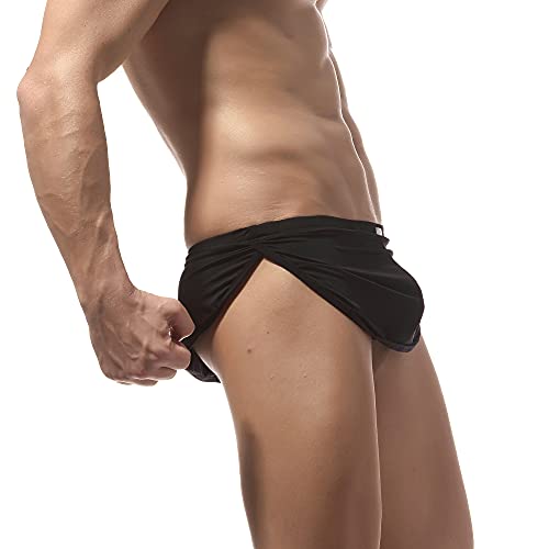 Men's Boxer Underwear, Sexy Split Side Boxer Shorts Briefs Trunks Style Underpants3
