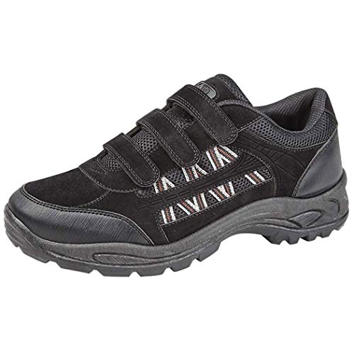 DEK ASCEND Triple touch fastening Trek & trail Shoe, Black, 9 UK