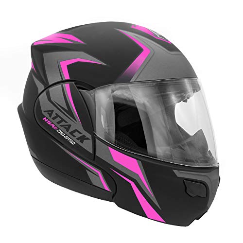 Pro Tork Capacete Attack Hsa 56 Preto/Rosa
