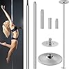 Pole Dance dansstang, diameter 45 mm, van 2,23 m – 2,74 m in hoogte verstelbaar, statisch en draaibaar, roestvrij staal…