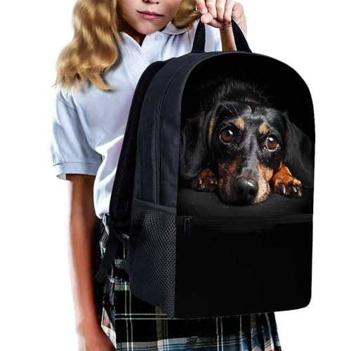 Sac à dos fermeture éclair Teckel anti-fatigue pour écoliers - 3